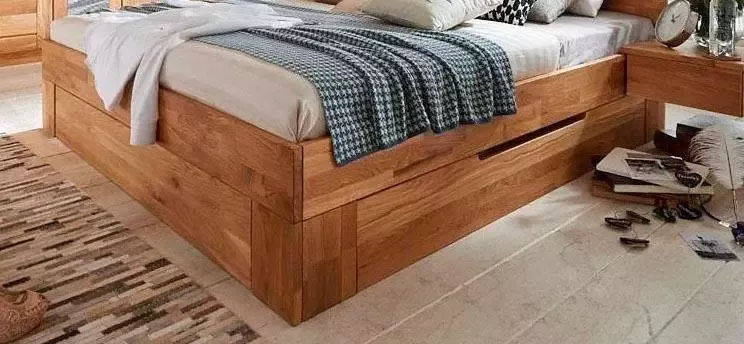 Home affaire Bedlade Tommy van massief wildeikenhout in verschillende breedten - Foto 5