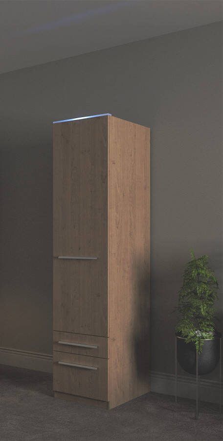 Priess Kledingkast Kast garderobe waskast Barcelona in 5 breedtes veel opbergruimte ruime lades met spiegel made in germany - Foto 7
