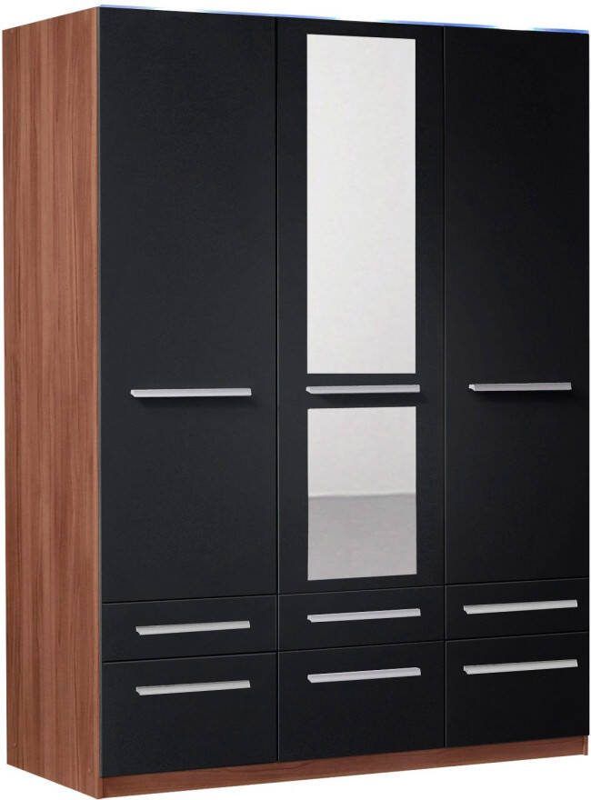 Priess Kledingkast Kast garderobe waskast Barcelona in 5 breedtes veel opbergruimte ruime lades met spiegel made in germany - Foto 5