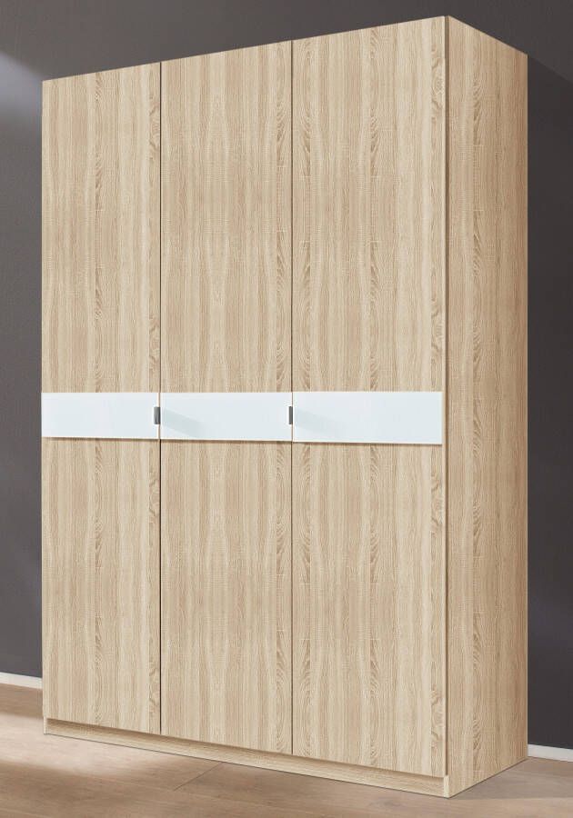 Priess Kledingkast Draai-deur kast kledingkast slaapkamerkast Madrid met gekleurde glasplaat uitbreidbaar met kastopzet madrid - Foto 3