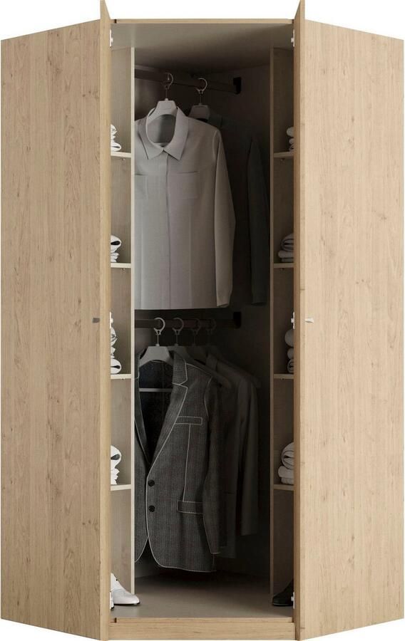 Priess Hoekkledingkast Barcelona kledingkast hoekoplossing ruimtewonder - Foto 4