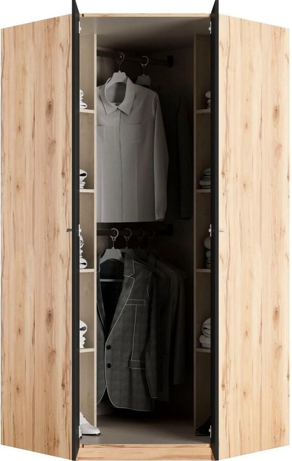 Priess Hoekkledingkast Barcelona kledingkast hoekoplossing ruimtewonder - Foto 3