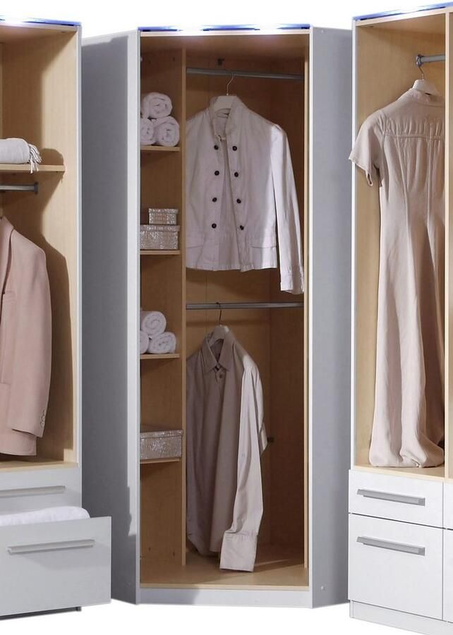 Priess Hoekkledingkast Barcelona kledingkast hoekoplossing ruimtewonder - Foto 4
