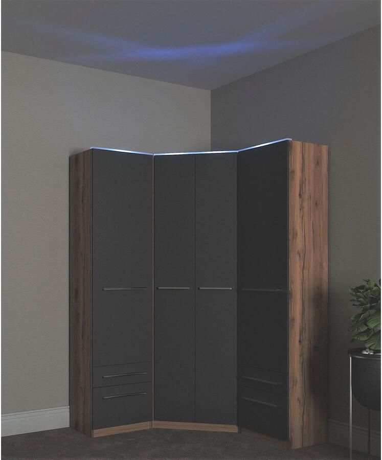 Priess Hoekkledingkast Barcelona kledingkast hoekoplossing ruimtewonder