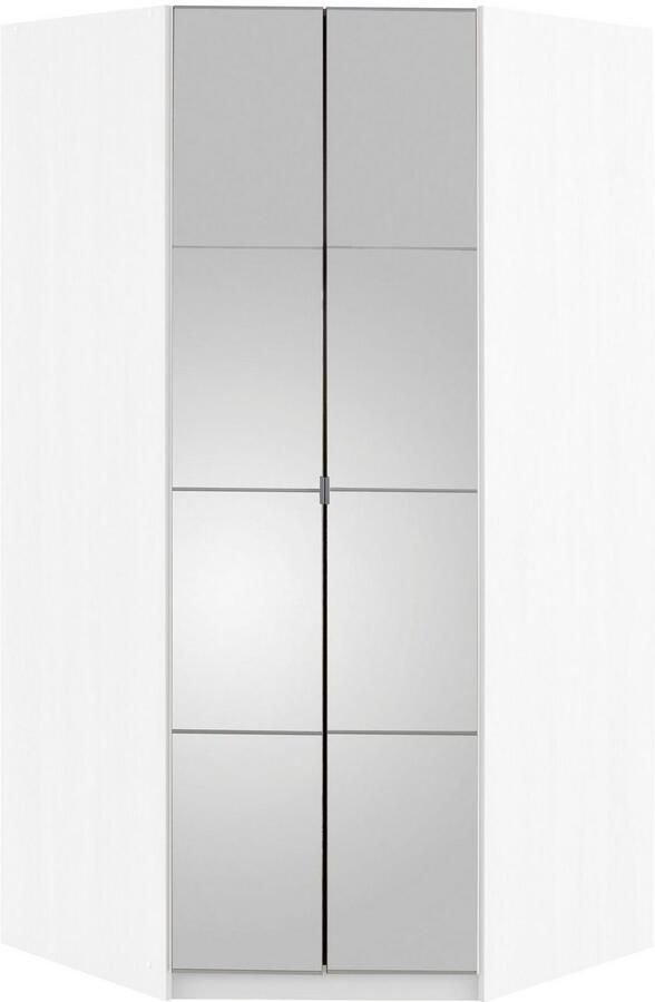 Priess Hoekkledingkast Malaga slaapkamerkast hoekoplossing uitbreidbaar in drie kleuren - Foto 5