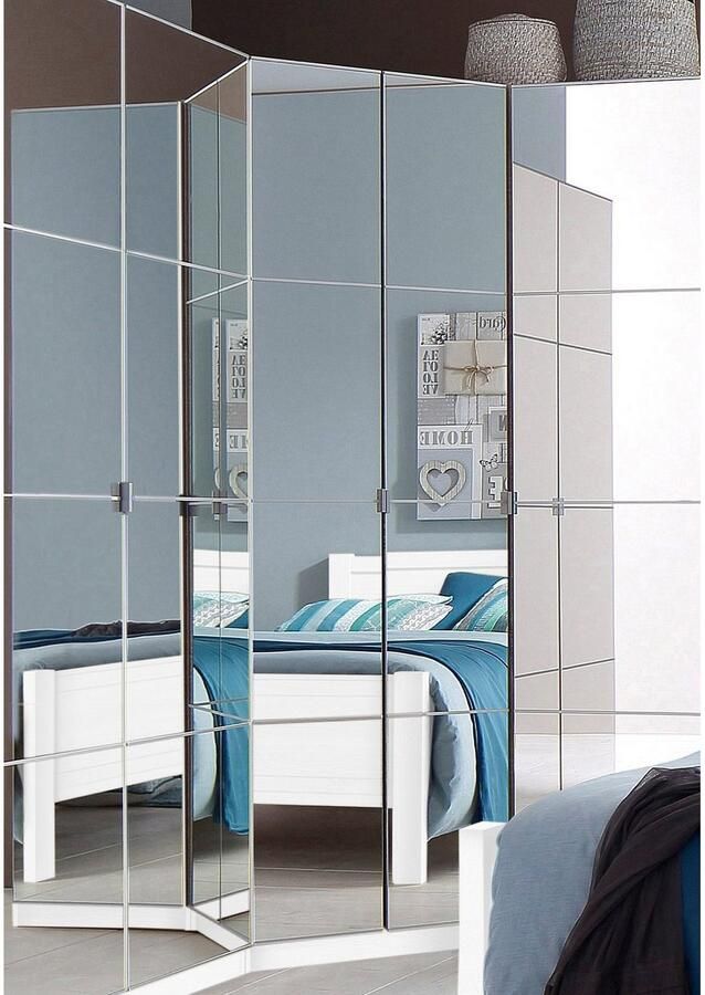 Priess Hoekkledingkast Malaga slaapkamerkast hoekoplossing uitbreidbaar in drie kleuren - Foto 3