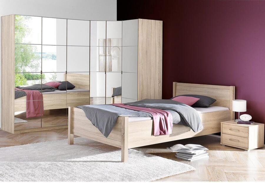 Priess Hoekkledingkast Malaga slaapkamerkast hoekoplossing uitbreidbaar in drie kleuren - Foto 5