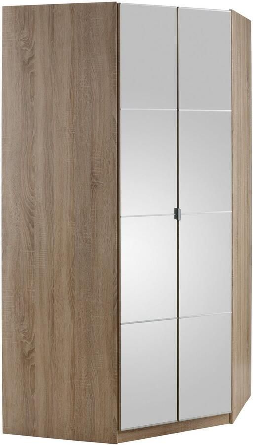 Priess Hoekkledingkast Malaga slaapkamerkast hoekoplossing uitbreidbaar in drie kleuren - Foto 8