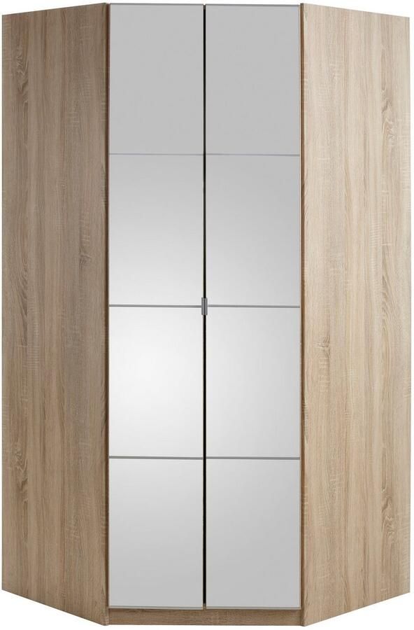 Priess Hoekkledingkast Malaga slaapkamerkast hoekoplossing uitbreidbaar in drie kleuren - Foto 5