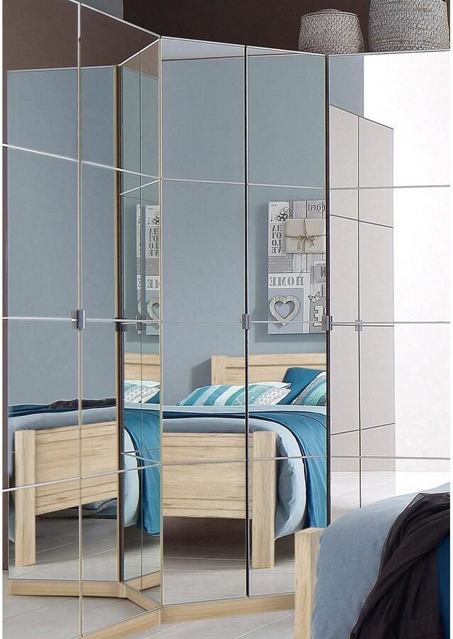 Priess Hoekkledingkast Malaga slaapkamerkast hoekoplossing uitbreidbaar in drie kleuren - Foto 3