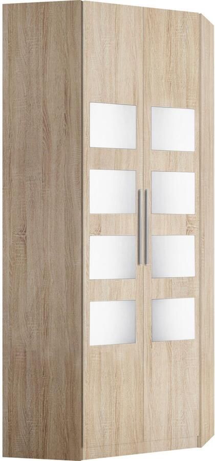 Priess Hoekkledingkast Saragossa met 8 legplanken en 2 kledingstangen - Foto 7