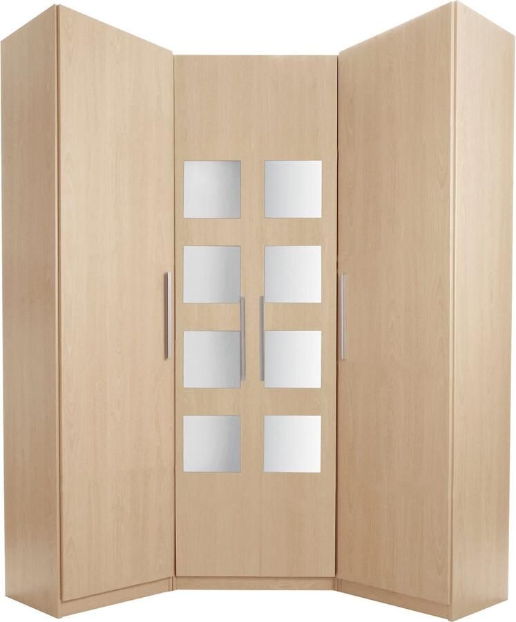 Priess Hoekkledingkast Saragossa met 8 legplanken en 2 kledingstangen - Foto 2