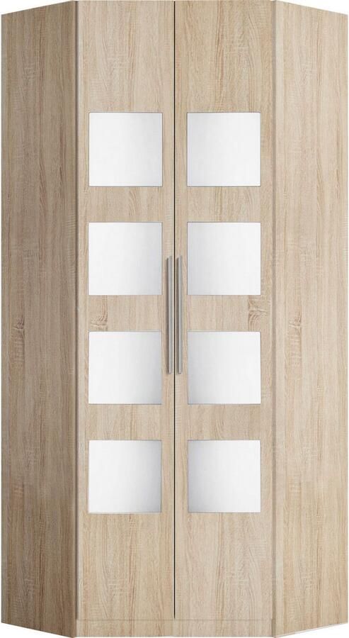 Priess Hoekkledingkast Saragossa met 8 legplanken en 2 kledingstangen - Foto 5