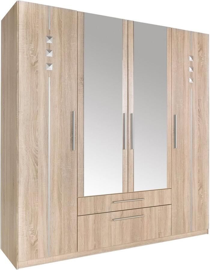 Priess Kledingkast 1- tot 5-deurs met zilverkleurige applicaties - Foto 4