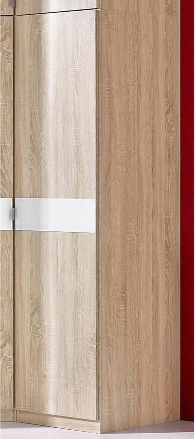 Priess Kledingkast Draai-deur kast kledingkast slaapkamerkast Madrid met gekleurde glasplaat uitbreidbaar met kastopzet madrid - Foto 2