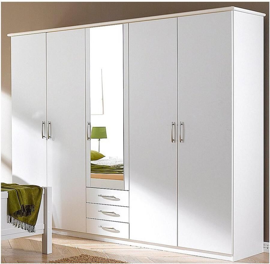 Priess Kledingkast Husum met decoratieve krans optioneel met lades