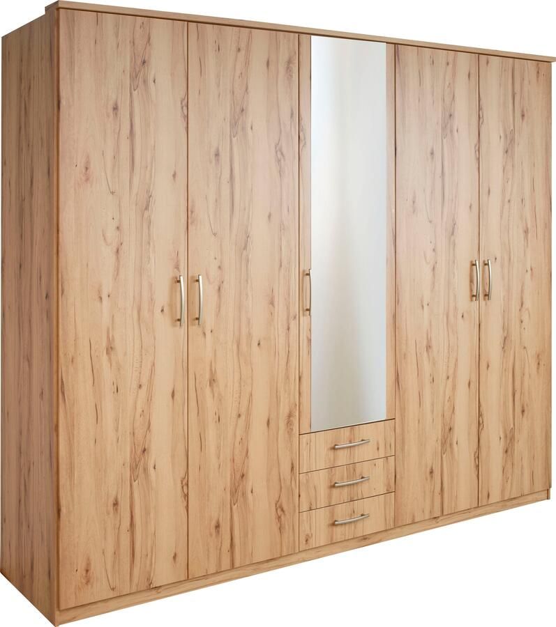 Priess Kledingkast Husum met decoratieve krans optioneel met lades