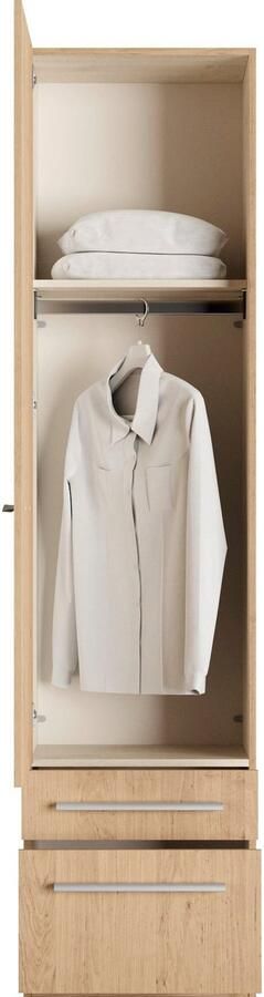 Priess Kledingkast Kast garderobe waskast Barcelona in 5 breedtes veel opbergruimte ruime lades met spiegel made in germany - Foto 6