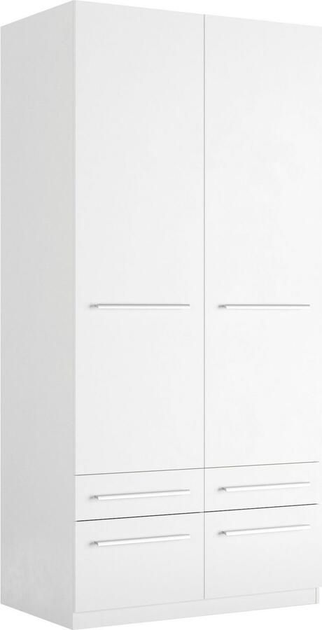 Priess Kledingkast Kast garderobe waskast Barcelona in 5 breedtes veel opbergruimte ruime lades met spiegel made in germany - Foto 8