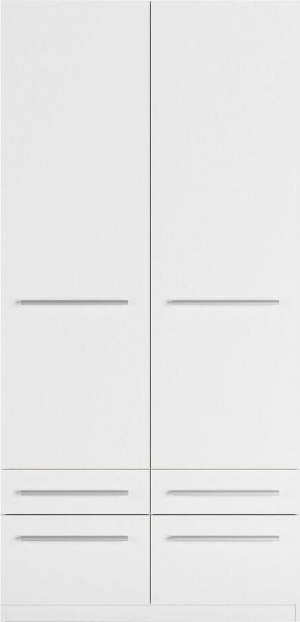 Priess Kledingkast Kast garderobe waskast Barcelona in 5 breedtes veel opbergruimte ruime lades met spiegel made in germany - Foto 9