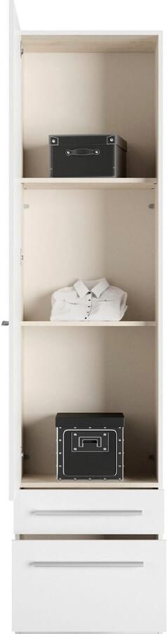 Priess Kledingkast Kast garderobe waskast Barcelona in 5 breedtes veel opbergruimte ruime lades met spiegel made in germany - Foto 6