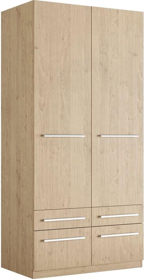 Priess Kledingkast Kast garderobe waskast Barcelona in 5 breedtes veel opbergruimte ruime lades met spiegel made in germany - Foto 7