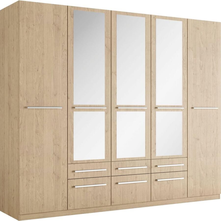 Priess Kledingkast Kast garderobe waskast Barcelona in 5 breedtes veel opbergruimte ruime lades met spiegel made in germany - Foto 2