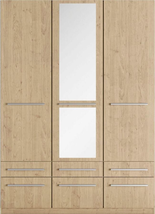 Priess Kledingkast Kast garderobe waskast Barcelona in 5 breedtes veel opbergruimte ruime lades met spiegel made in germany - Foto 4