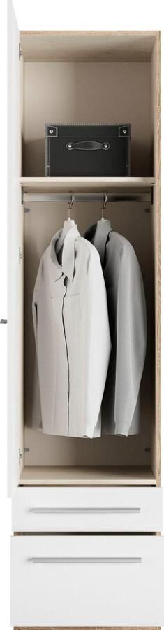 Priess Kledingkast Kast garderobe waskast Barcelona in 5 breedtes veel opbergruimte ruime lades met spiegel made in germany - Foto 6