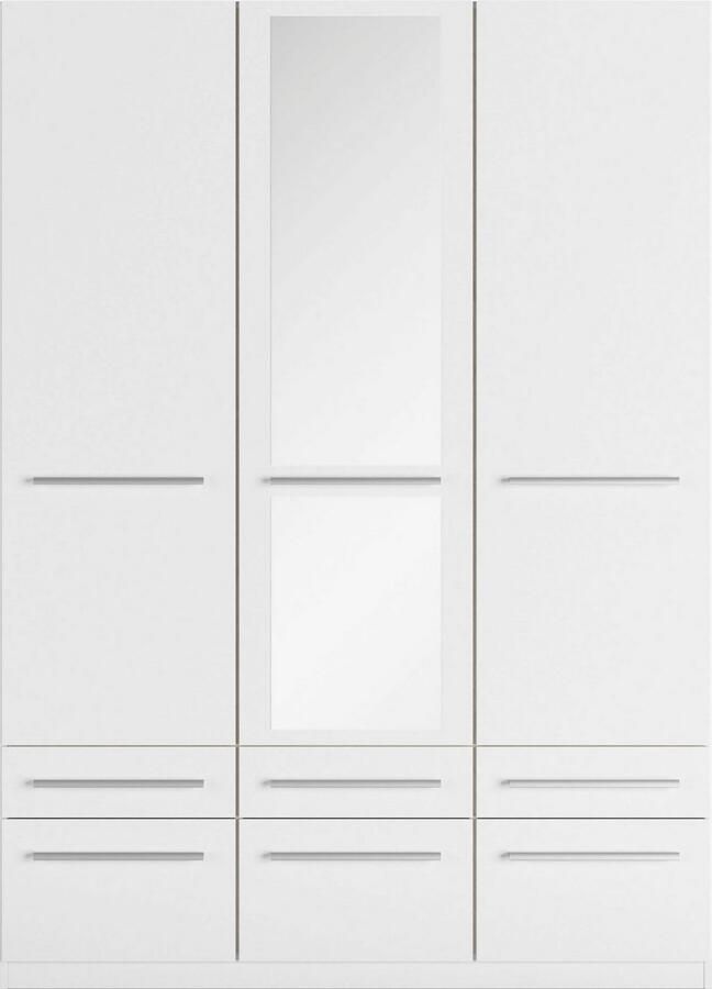 Priess Kledingkast Kast garderobe waskast Barcelona in 5 breedtes veel opbergruimte ruime lades met spiegel made in germany - Foto 3