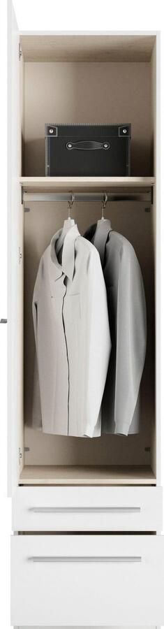 Priess Kledingkast Kast garderobe waskast Barcelona in 5 breedtes veel opbergruimte ruime lades met spiegel made in germany - Foto 6