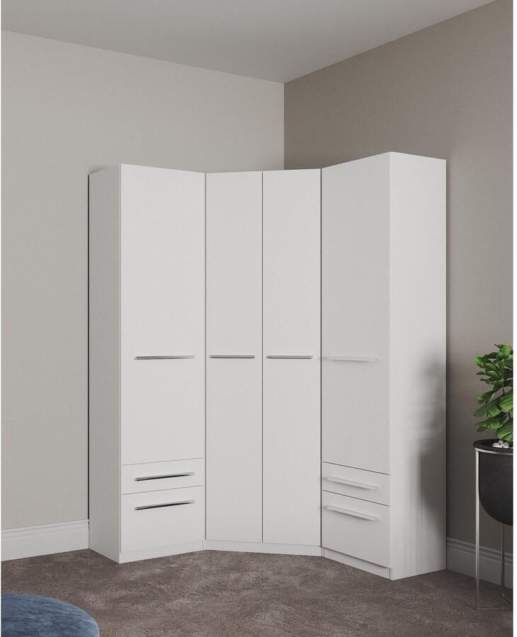 Priess Hoekkledingkast Barcelona kledingkast hoekoplossing ruimtewonder - Foto 2