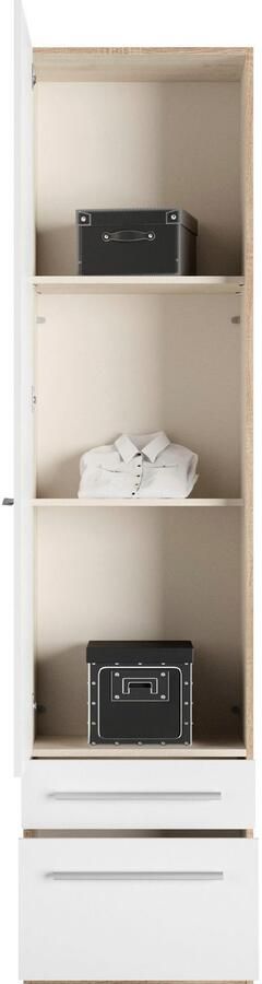 Priess Kledingkast Kast garderobe waskast Barcelona in 5 breedtes veel opbergruimte ruime lades met spiegel made in germany - Foto 6