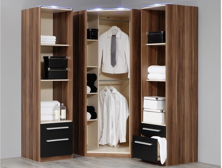 Priess Hoekkledingkast Barcelona kledingkast hoekoplossing ruimtewonder - Foto 2