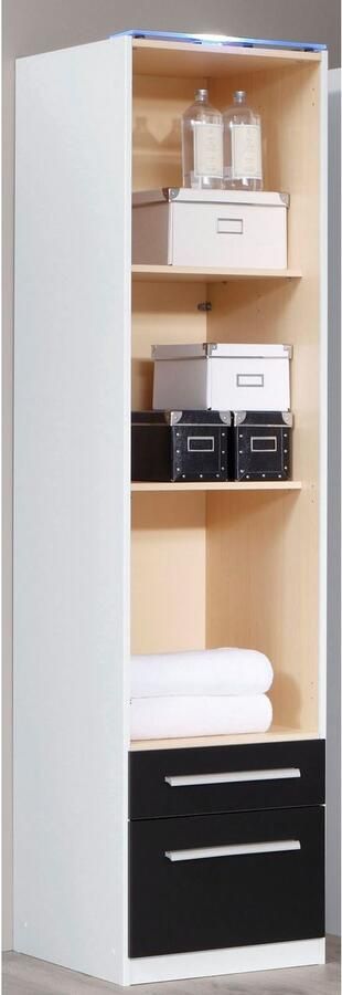 Priess Kledingkast Kast garderobe waskast Barcelona in 5 breedtes veel opbergruimte ruime lades met spiegel made in germany - Foto 6