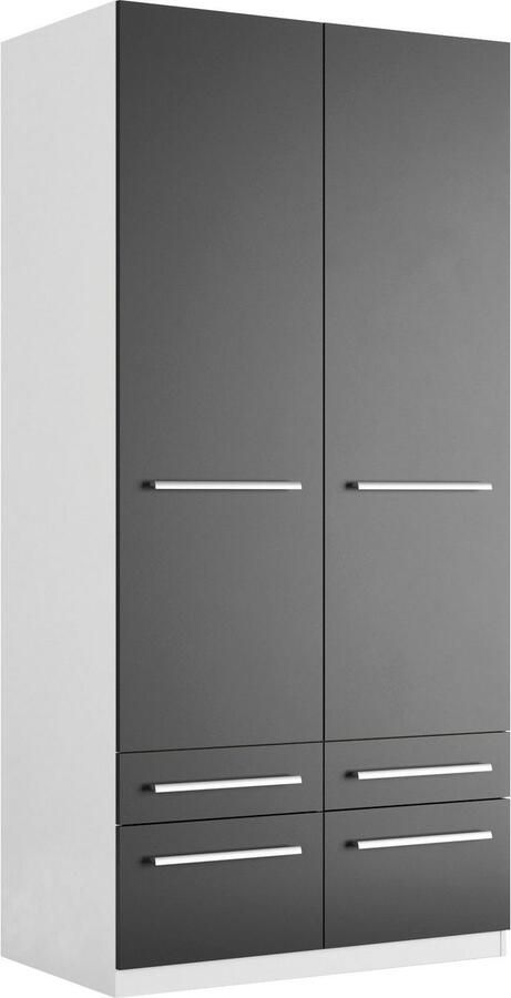 Priess Kledingkast Kast garderobe waskast Barcelona in 5 breedtes veel opbergruimte ruime lades met spiegel made in germany - Foto 6