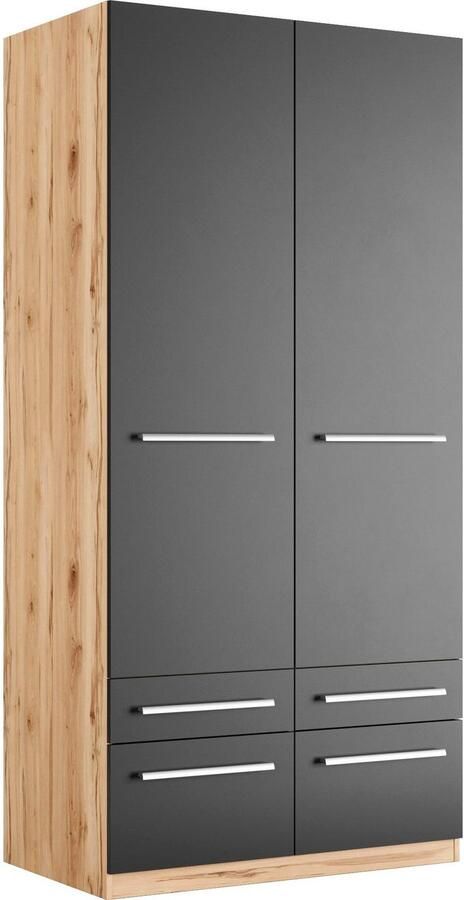 Priess Kledingkast Kast garderobe waskast Barcelona in 5 breedtes veel opbergruimte ruime lades met spiegel made in germany