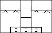 Priess Kledingkast Kast garderobe waskast Barcelona in 5 breedtes veel opbergruimte ruime lades met spiegel made in germany - Foto 5