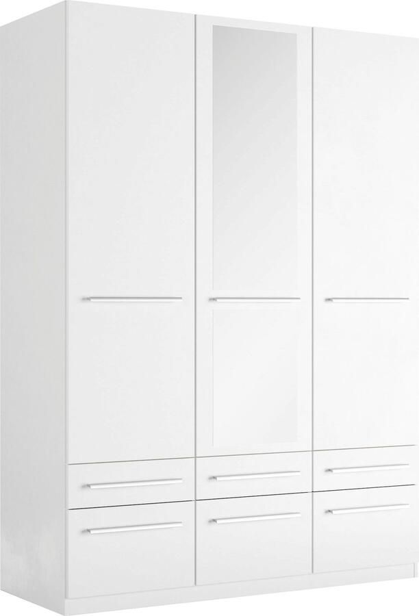 Priess Kledingkast Kast garderobe waskast Barcelona in 5 breedtes veel opbergruimte ruime lades met spiegel made in germany - Foto 6