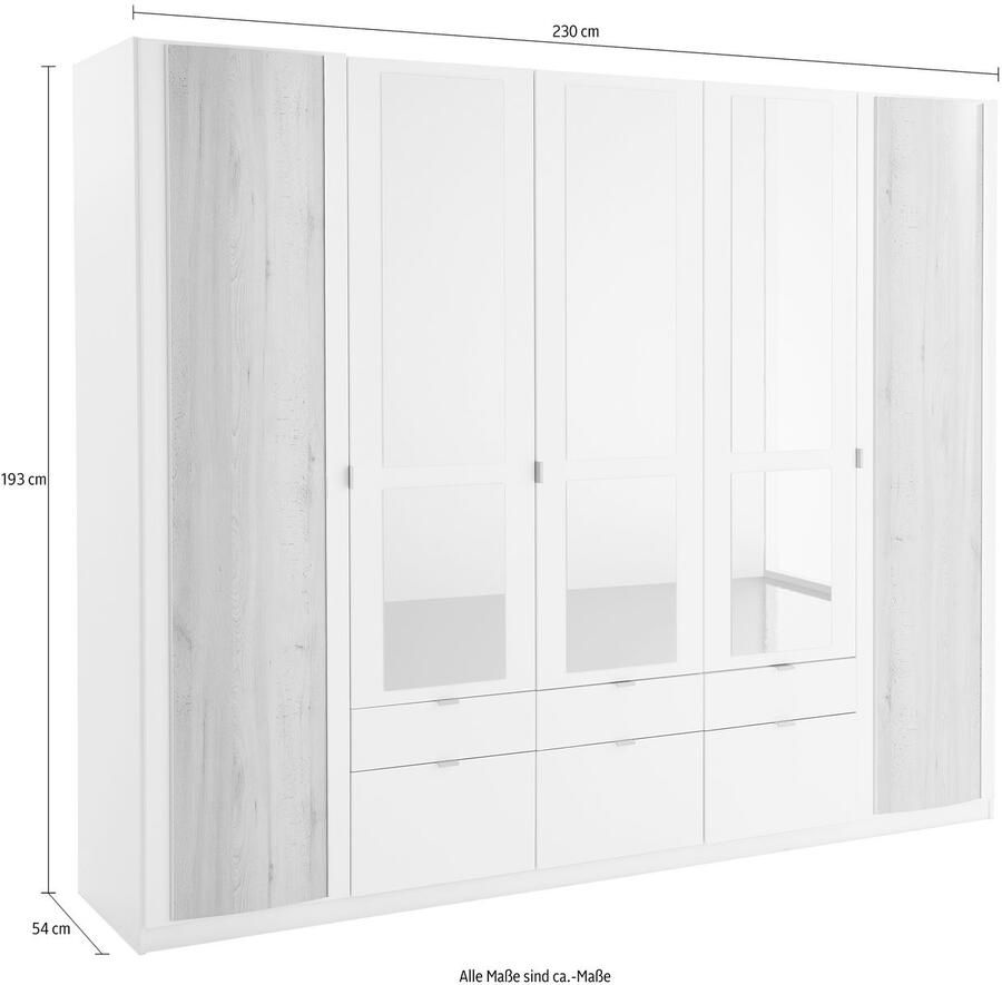 Priess Kledingkast met afgeronde elementen op de buitendeuren - Foto 2