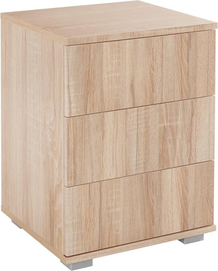 Priess Nachtkastje met ledverlichting en push-to-open - Foto 3