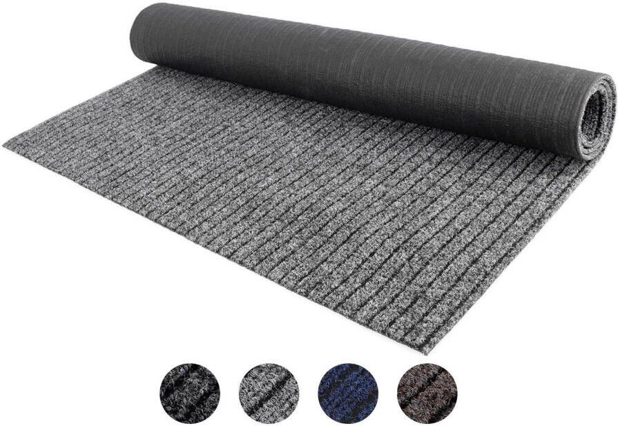 Primaflor-Ideen in Textil Loper Schoonloopmat ATLAS Made in Belgium Vuilvangmat gemêleerd gestreept slijtvast antislip - Foto 4