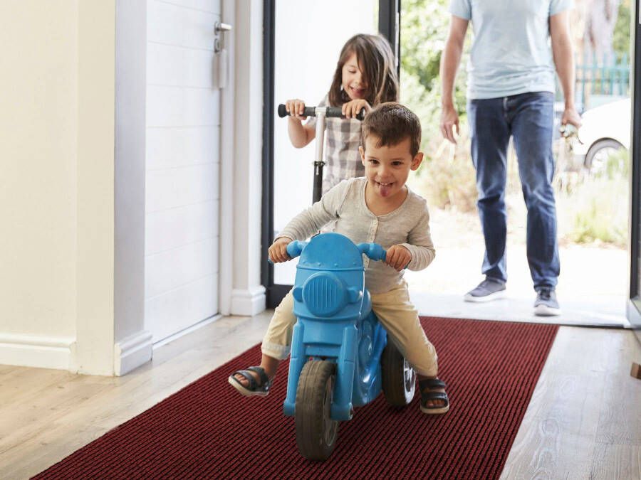 Primaflor-Ideen in Textil Loper Schoonloopmat GIN Made in Belgium Vuilvangmat gemêleerd gestreept slijtvast antislip