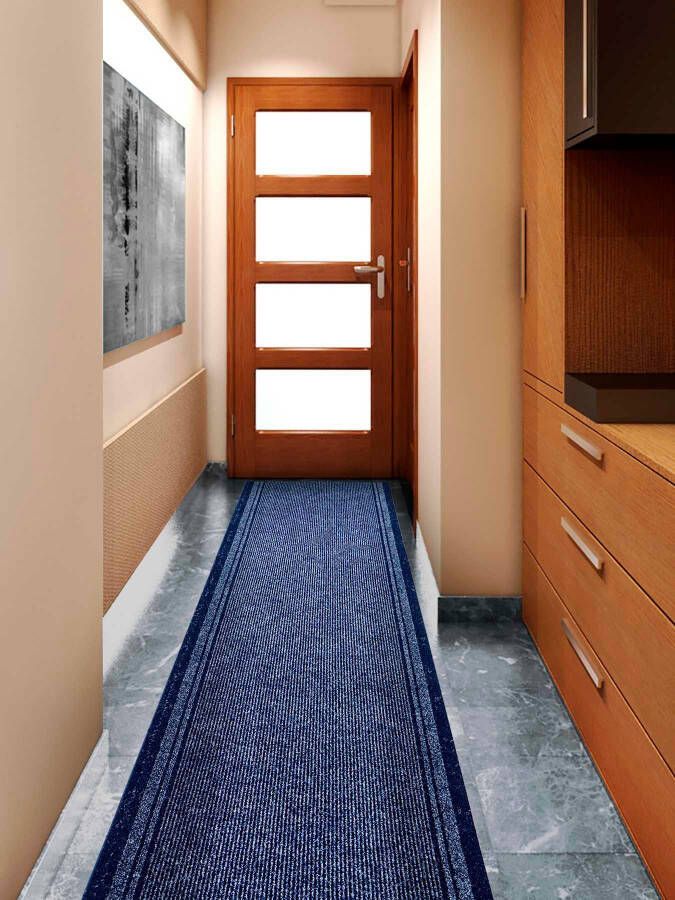Primaflor-Ideen in Textil Loper Schoonloopmat MALAGA Made in Belgium Vuilvangmat gemêleerd gestreept slijtvast antislip