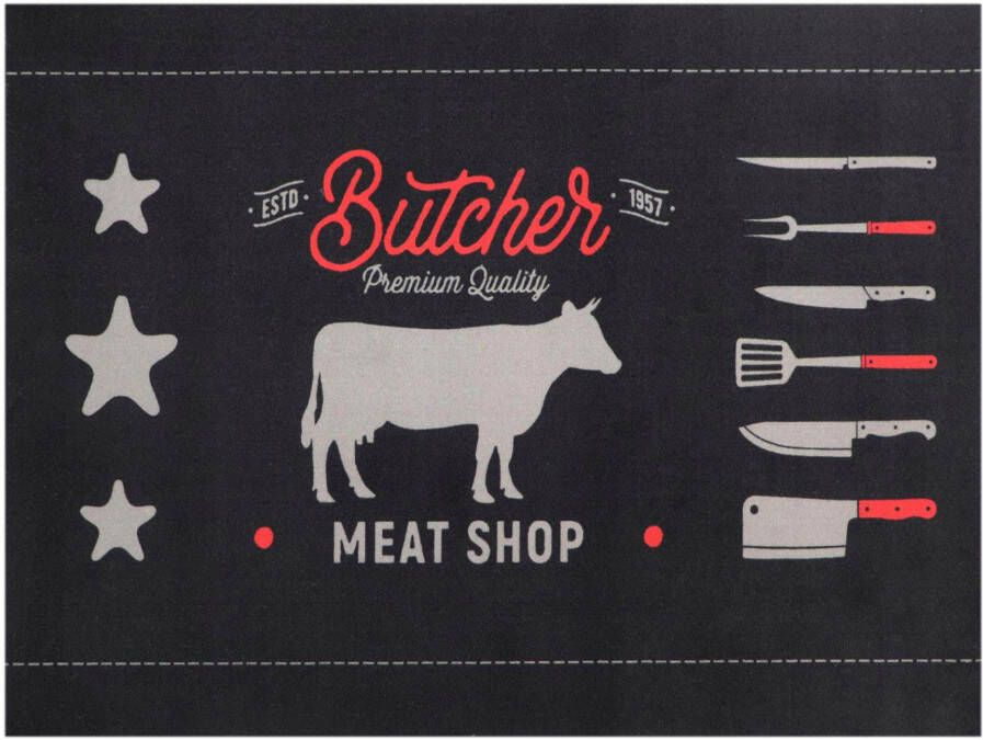 Primaflor-Ideen in Textil Mat BBQ Grillmat BEEF Made in Belgium Barbecuemat ideaal als vloerbescherming antislip wasbaar