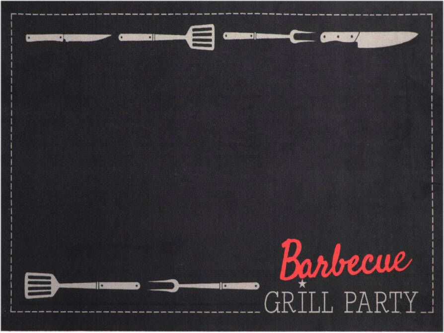Primaflor-Ideen in Textil Mat BBQ Grillmat GRILL PARTY Made in Belgium Barbecuemat ideaal als vloerbescherming antislip wasbaar - Foto 5