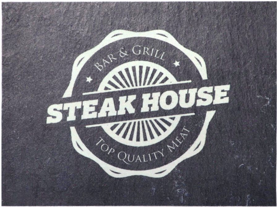 Primaflor-Ideen in Textil Mat BBQ grillmat STEAK HOUSE Barbecuemat ideaal als vloerbescherming met tekst antislip wasbaar - Foto 7