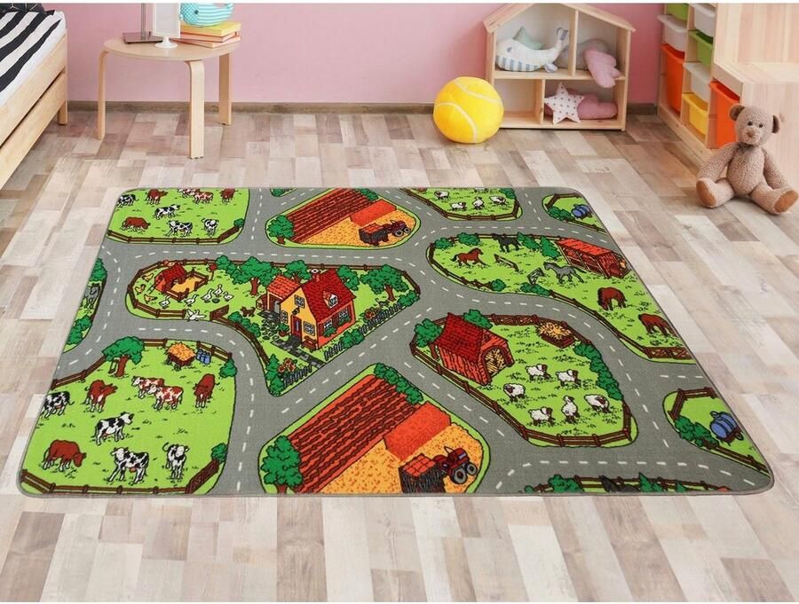 Primaflor-Ideen in Textil Kindervloerkleed Boerderij Straten-speelkleed kinderkamer