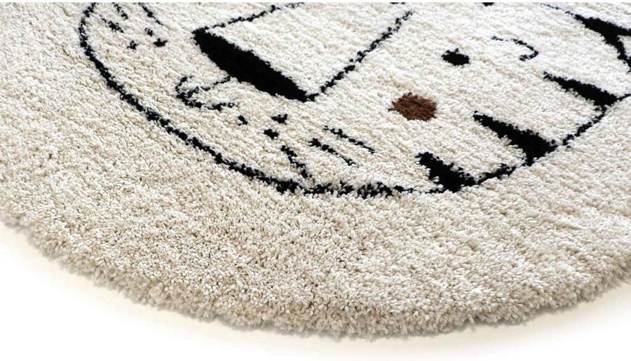 Primaflor-Ideen in Textil Kindervloerkleed NOMAD Whiter Tiger Hoogpolig motief tijger zacht & knuffelig kinderkamer - Foto 6