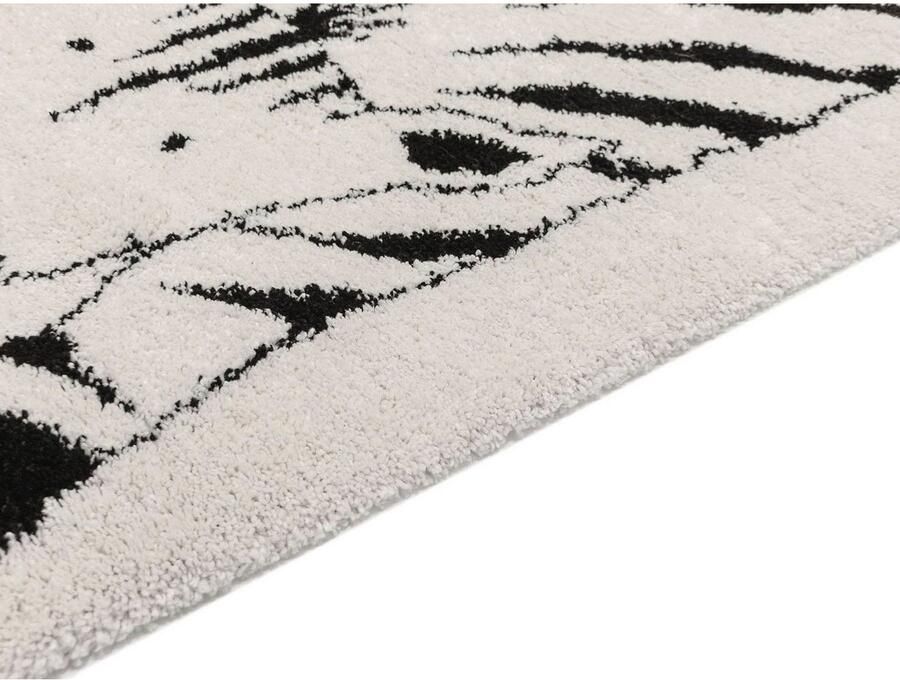 Primaflor-Ideen in Textil Kindervloerkleed NOMAD Zebra Hoogpolig motief zebra zacht & knuffelig kinderkamer - Foto 3